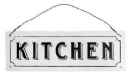 METAL KITCHEN SIGN